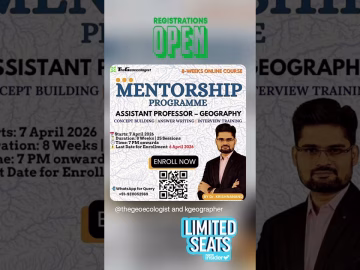 Assistant Professor Mentorship Programme #thegeoecologist #shorts