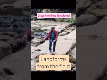 Fluvial Landforms #geomorphology #thegeoecologist #shorts