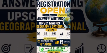 Geography Optional Answer Writing - Registration Open for Mains 2026 #upsc #shorts