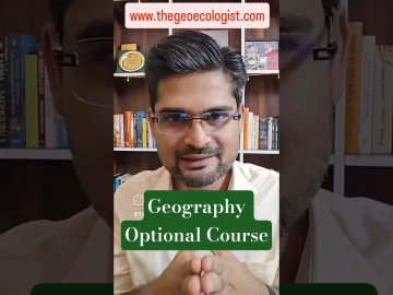 Geography Optional Course #upsc #thegeoecologist #shorts