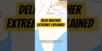 Extreme weather of Delhi NCR explained #extremeweather #delhi #thegeoecologist #shorts