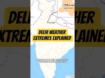 Extreme weather of Delhi NCR explained #extremeweather #delhi #thegeoecologist #shorts