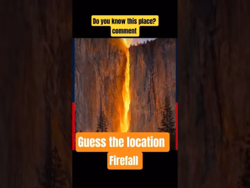 Firefall is such an amazing site to behold #firefall #yosemite #viralvideo #shorts