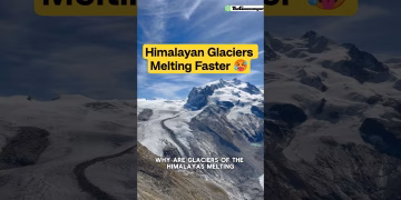 Himalayan glaciers melting faster #glaciers #himalaya #climatechange #shorts