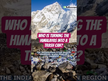 Himalayas are turning in Garbage Bins #himalayas #wastemanagement #viralvideo #shorts