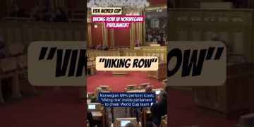 Viking Row Performed by MPs in Norwegian Parliament #fifaworldcup #viking #viralvideo #shorts