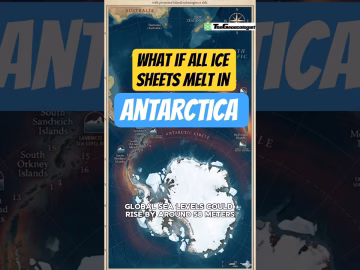 What if all ice sheets melt in Antarctica #antarctica #globalwarming #icesheet #shorts