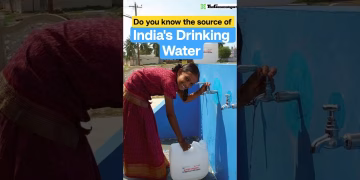 Where India's Drinking Water Comes from #drinkingwater #india #watercrisis #shorts