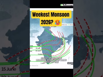monsoon going to be weak in 2026? #thegeoecologist #monsoon #shorts
