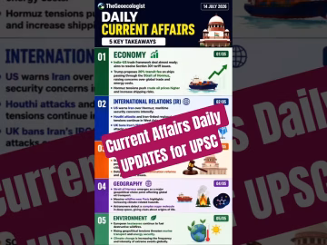 Current affairs daily update for upsc #thegeoecologist #upsc #shorts