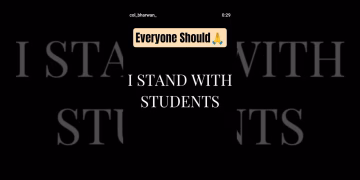 I stand with Students #cjpprotest #studentsprotest #shorts