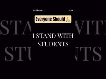 I stand with Students #cjpprotest #studentsprotest #shorts