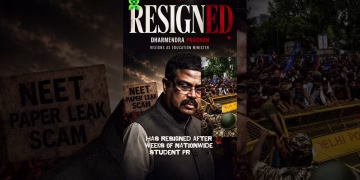 Pradhan resigns after student protests, taking moral responsibility. #India #Education
