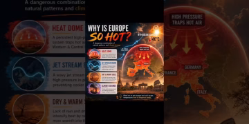 Why Europe is facing heat waves #heatwaves #europe #viralvideo #shorts