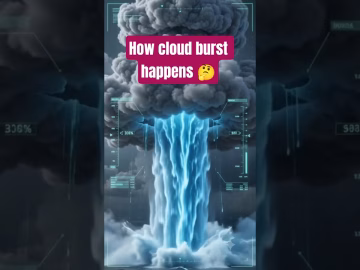 how cloudburst happens #cloudburst #viralvideo #shorts