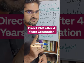 Direct PhD after 4 Years Graduation #delhiuniversity #phd #viral #shorts