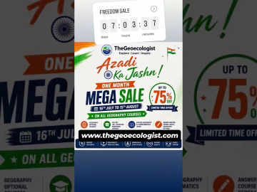 Freedom Sale is here #thegeoecologist #upsc #shorts