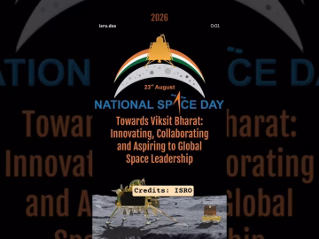 National Space Day - ISRO #jaihind #thegeoecologist #shorts