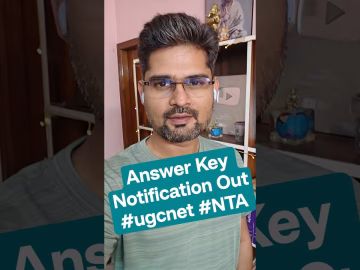 UGC NET Answer Key Notification Out #ugcnet  #thegeoecologist #shorts