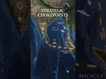 Who Controls the Indian Ocean? 🌊 | India vs China & Global Powers #Shorts
