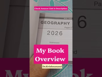 Best Geography Book for UGC NET-Assistant Professor #geographybook #shorts
