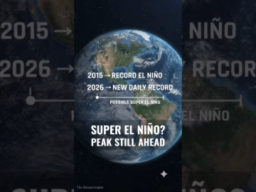 El Niño Is Heating Up the Pacific#ElNino #SuperElNino #ClimateChange