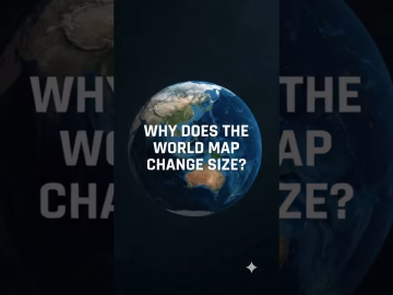 The real reason is MAP PROJECTION!TheGeoecologist #Geography