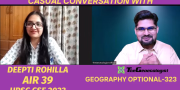 Deepti Rohilla - AIR 39 - UPSC CSE 2023-Geography Optional -TheGeoecologist