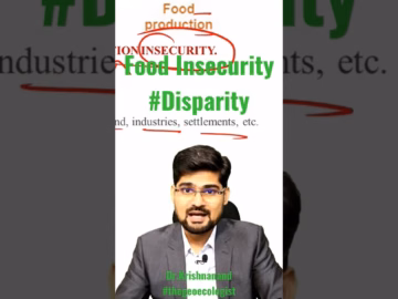 Food Insecurity - Hunger Index- UPSC-Geoecologist #shorts