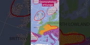 Geomorphology of Europe - Geography of Europe #upsc #viralvideo #shorts
