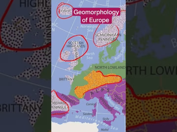 Geomorphology of Europe - Geography of Europe #upsc #viralvideo #shorts