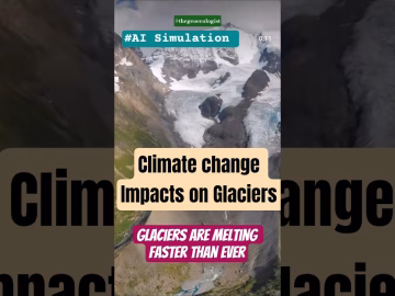Glaciers are melting faster than ever #climatechange #globalwarming #shorts
