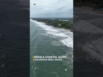 Kerala Under Coastal Alert#SwellWaves #Kerala #INCOIS